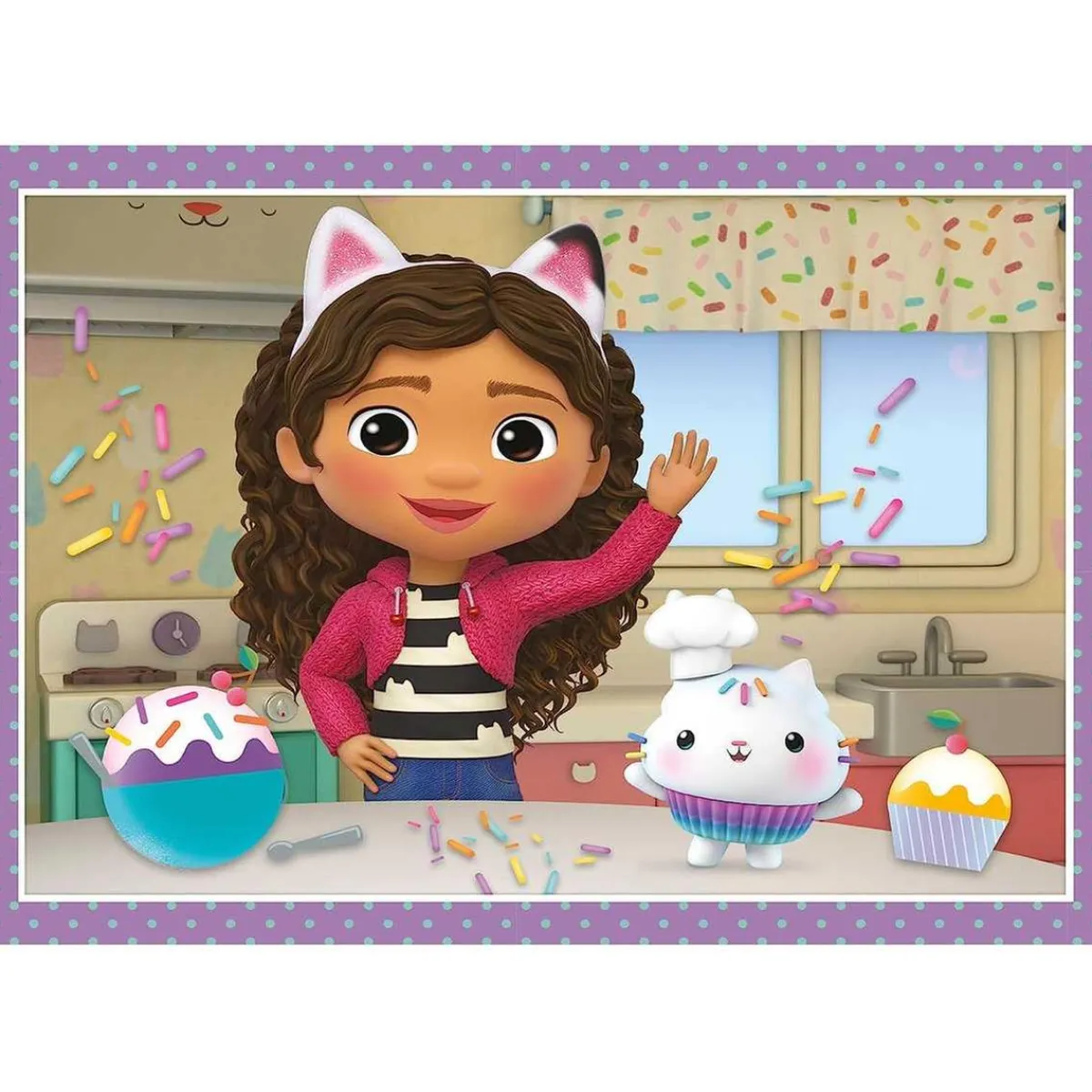 - Puzzle infantil 4 en 1: Casa de Muñecas de Gabby, 12-24 piezas, tamaño único ㅤ*CLEMENTONI Online
