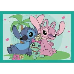Hot - Puzzles progresivos 4 en 1 - Stitch Juegos Y Puzzles