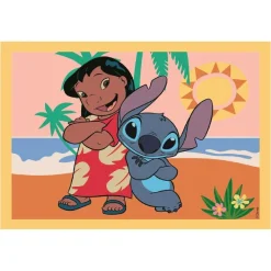 Hot - Puzzles progresivos 4 en 1 - Stitch Juegos Y Puzzles