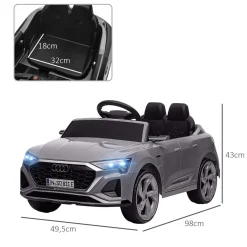 Coche Eléctrico Audi Q8 Etron Sportback 12V Gris*AIYAPLAY Clearance