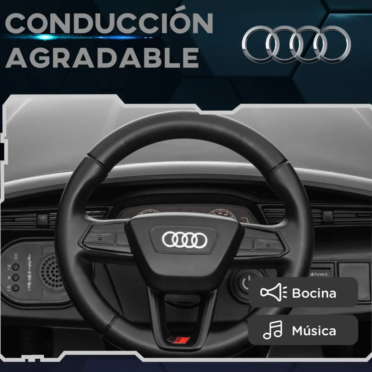 Coche Eléctrico Audi Q8 Etron Sportback 12V Gris*AIYAPLAY Clearance