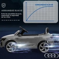 Coche Eléctrico Audi Q8 Etron Sportback 12V Gris*AIYAPLAY Clearance
