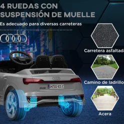 Coche Eléctrico Audi Q8 Etron Sportback 12V Gris*AIYAPLAY Clearance