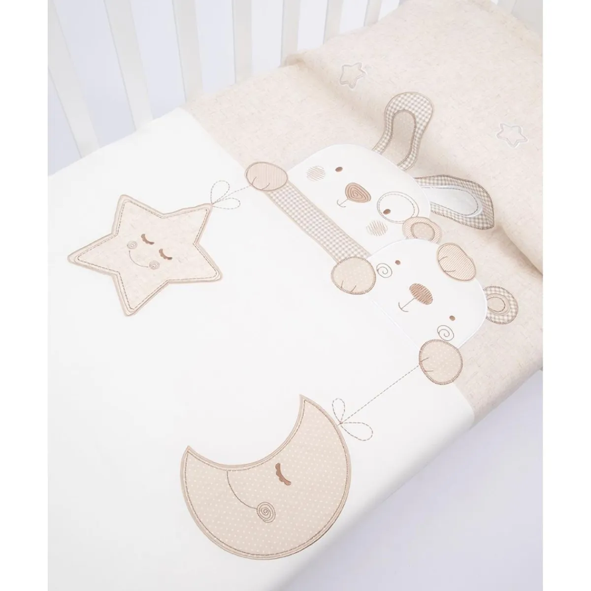 Colcha acolchada con diseño de conejito*Prenatal