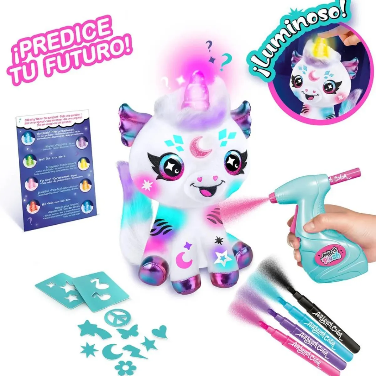 Colorea tu unicornio mágico con cuerno luminoso Arte Y Manualidades
