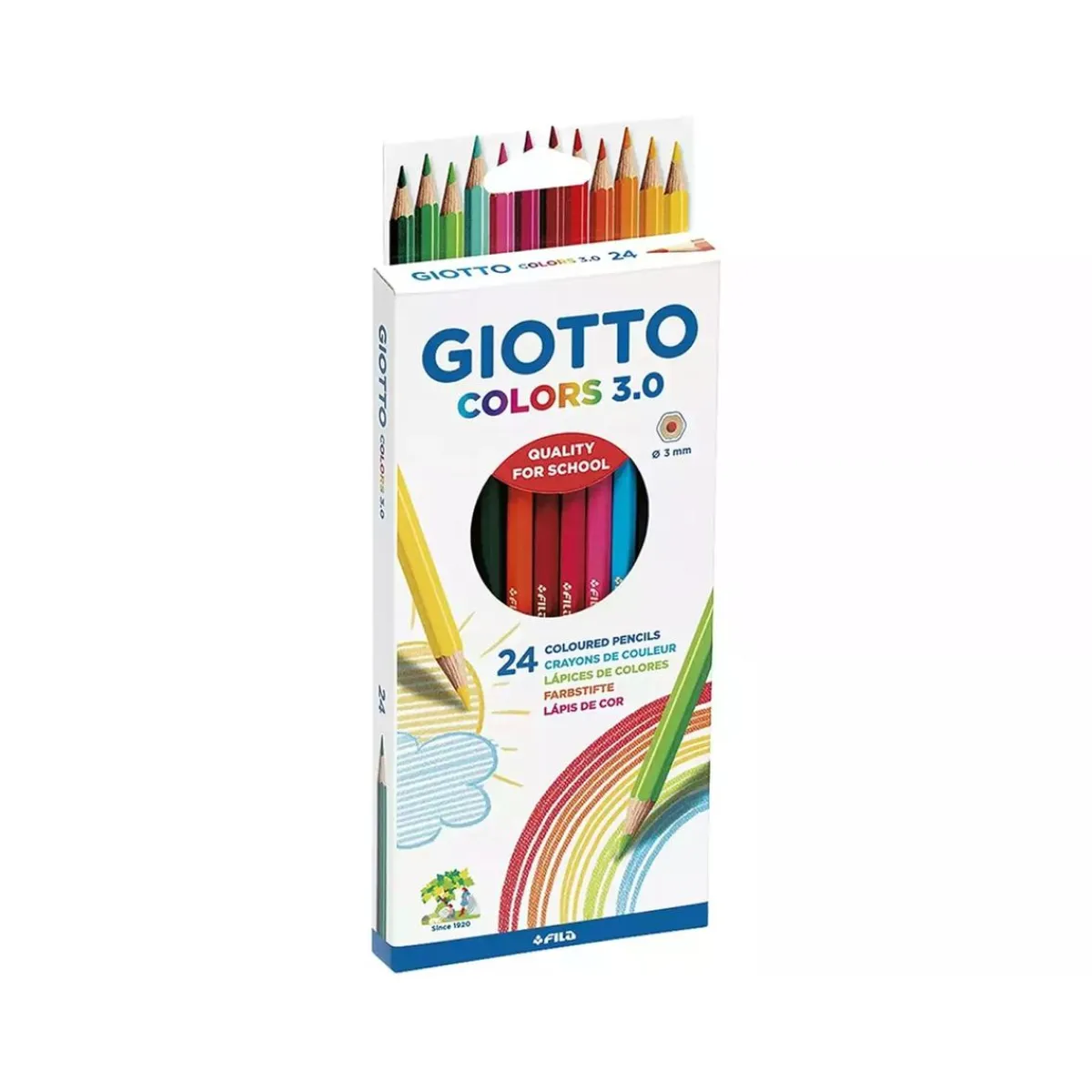 Outlet Colors 3.0 Lápices de Colores, Estuche 24 Unidades ㅤ Material Escolar