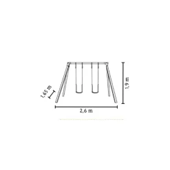 Columpio Madera Karai Junior con asiento para bebé*MASGAMES Clearance