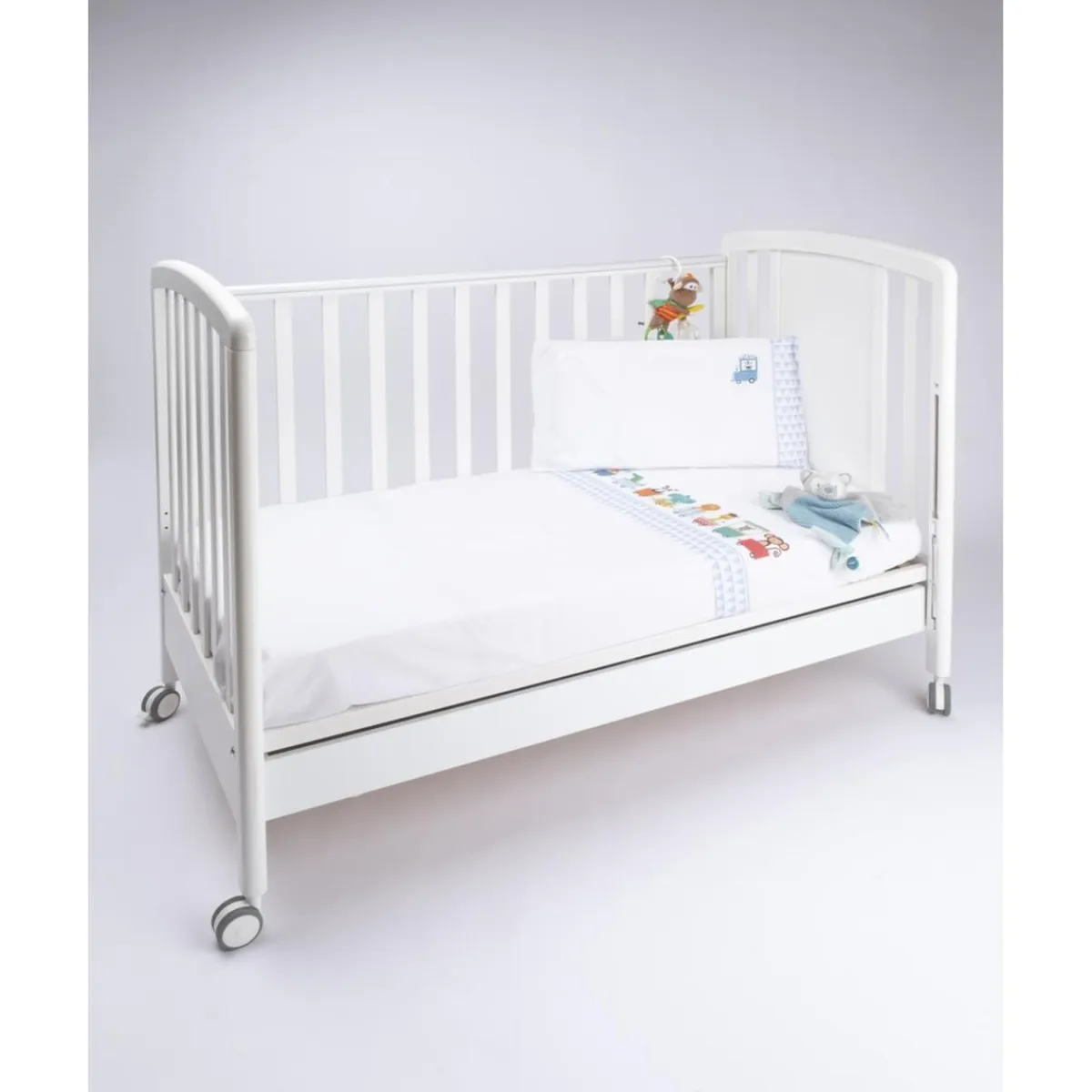 Conjunto de cuna de 3 piezas unisex "Trenecitos"*Prenatal Hot