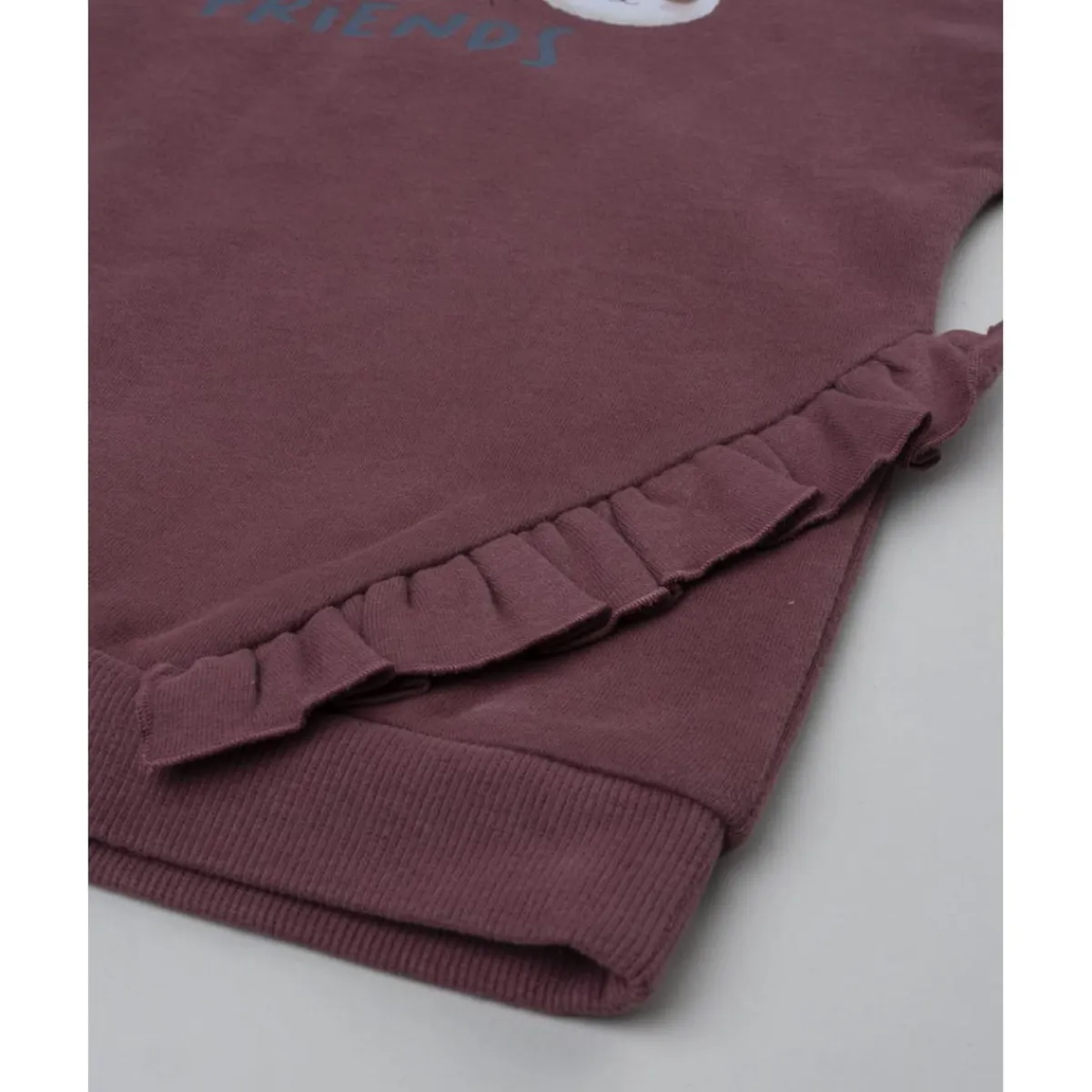 Discount Conjunto niña sudadera burdeos + pantalón azul con volante Niña·Niña 2-10 Años|Niña 2-10 Años·Vestidos, Conjuntos Y Deporte