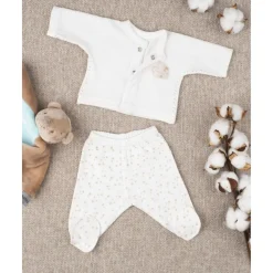 Conjunto unisex extrasmall en terciopelo con estrellitas*Prenatal Online