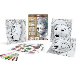 Outlet - Juego de páginas para colorear y construir obras de arte tridimensionales, tema naturaleza salvaje Arte Y Manualidades