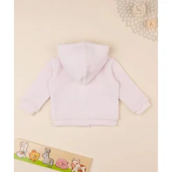 Cárdigan de peluche rosa para bebé*Prenatal