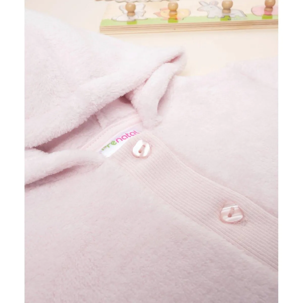 Cárdigan de peluche rosa para bebé*Prenatal
