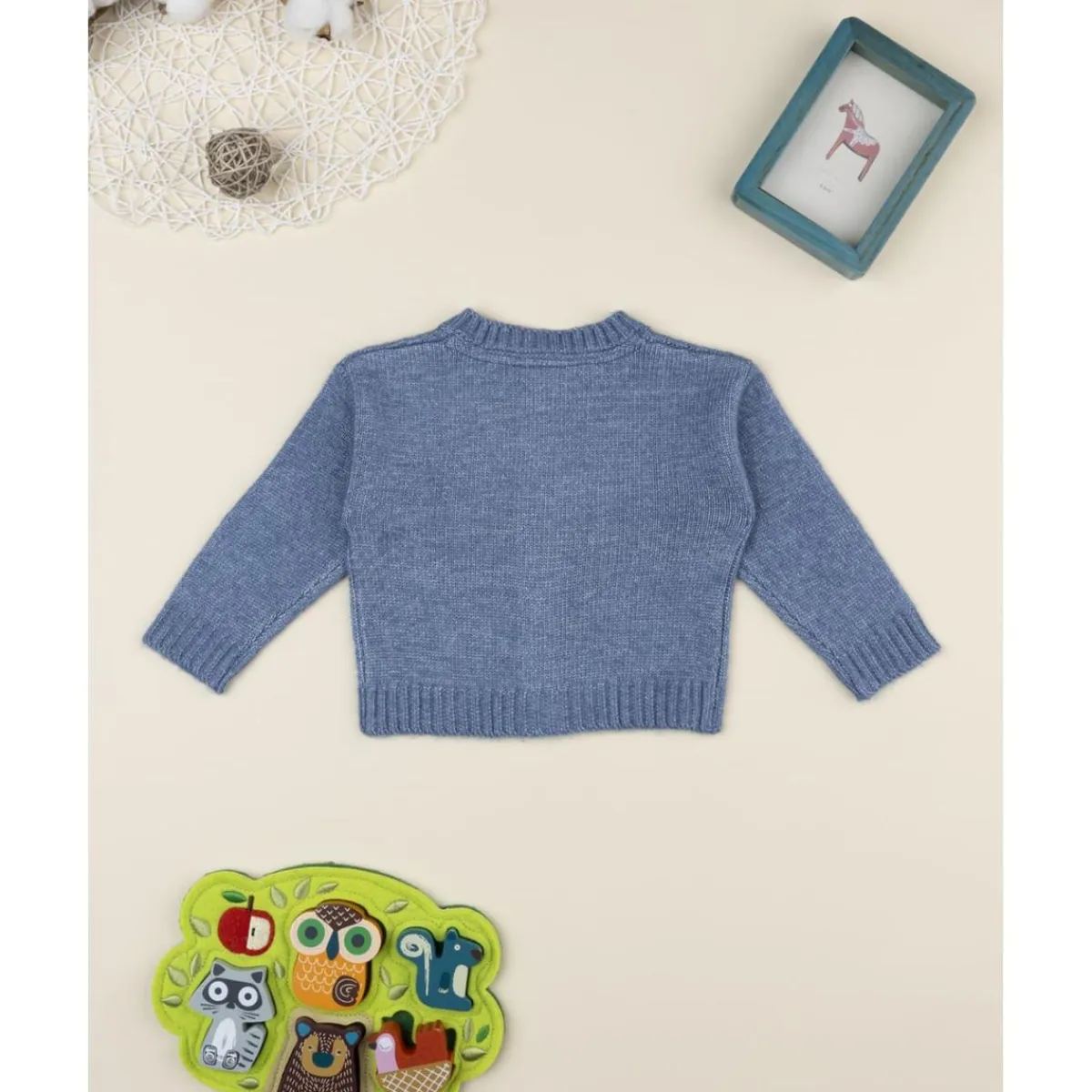 Discount Cárdigan niña azul con bordado floral Niña·Bebé Niña 3-36 Meses|Bebé Niña 3-36 Meses·Jerséis Y Cardigans