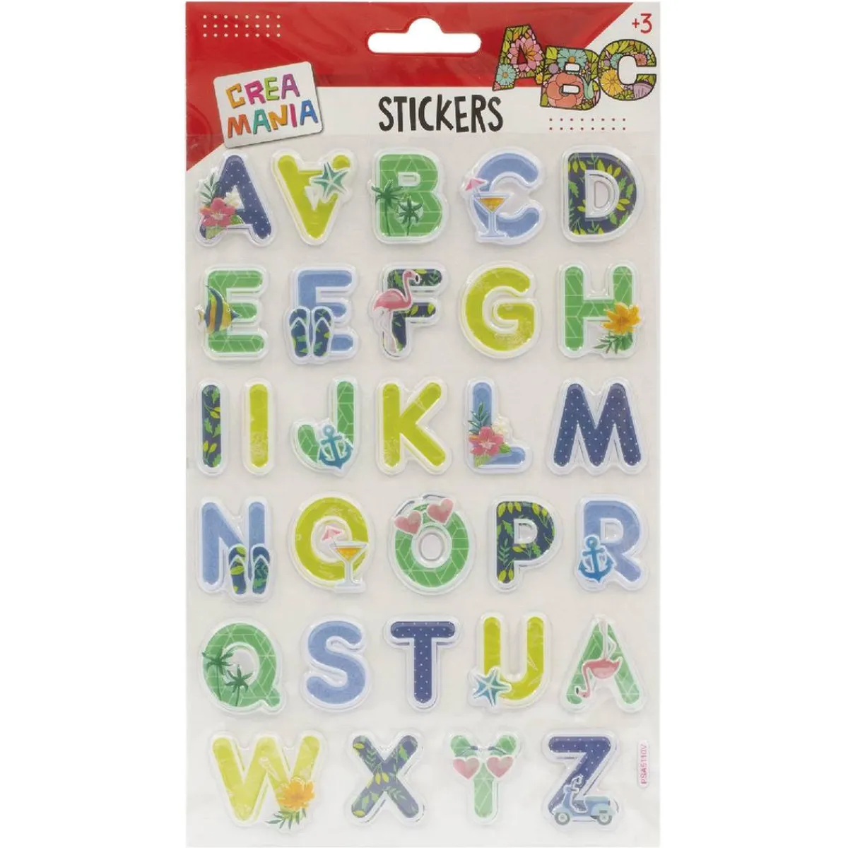 Creamania - Pegatinas Letras con relieve (varios modelos)*CREAMANIA UNISEX Hot
