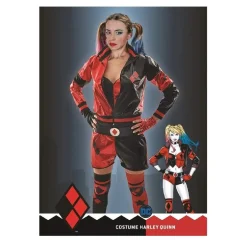 Best DC Cómics - Disfraz adulto de Harley Quinn Talla S (38-40) Disfraces|Halloween