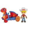 New Dino Ranch - Vehiculo + Figura Coleccionables Y Mini Mundos