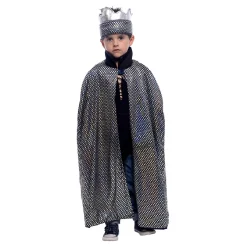 Clearance Disfraz Capa y Corona Medieval Disfraces|Halloween