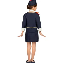 Disfraz de azafata de vuelo para niña 10-12 años*Funidelia Online