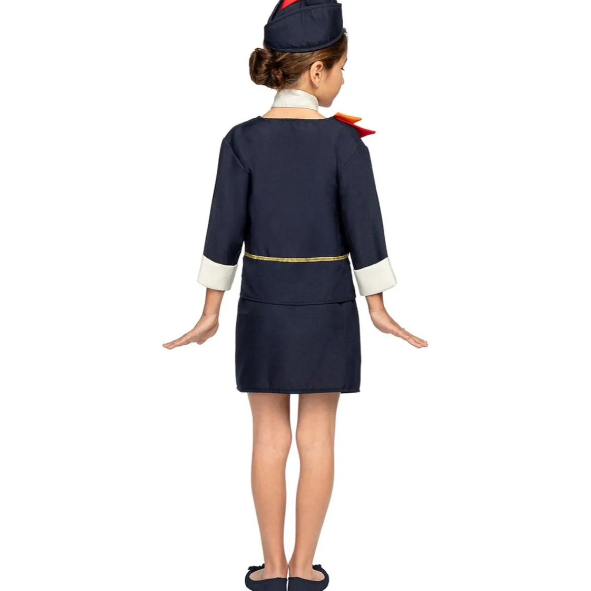 Disfraz de azafata de vuelo para niña 10-12 años*Funidelia Online