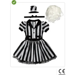 Disfraz de Beetlejuice niña 10-12 años*Funidelia Hot
