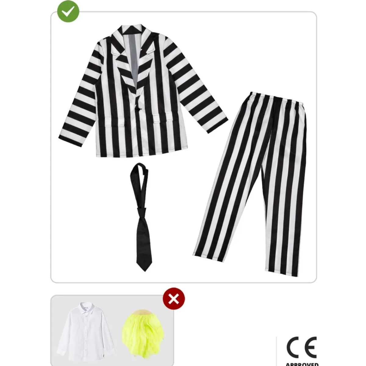 Disfraz de Beetlejuice niño 7-9 años*Funidelia Online