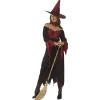 Disfraz de bruja adulta en rojo, talla única*ABYSSE CORP Discount
