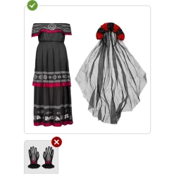 Best Disfraz de Catrina mujer XS Disfraces|Halloween