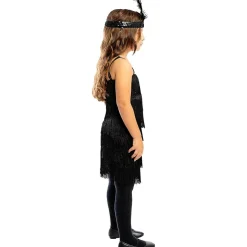 Clearance Disfraz de charlestón negro para niña 3-4 años Halloween|Disfraces