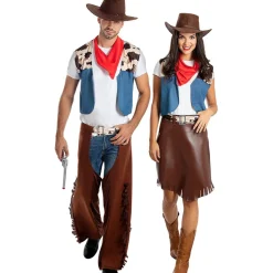 Clearance Disfraz de cowboy para hombre M-L Halloween|Disfraces
