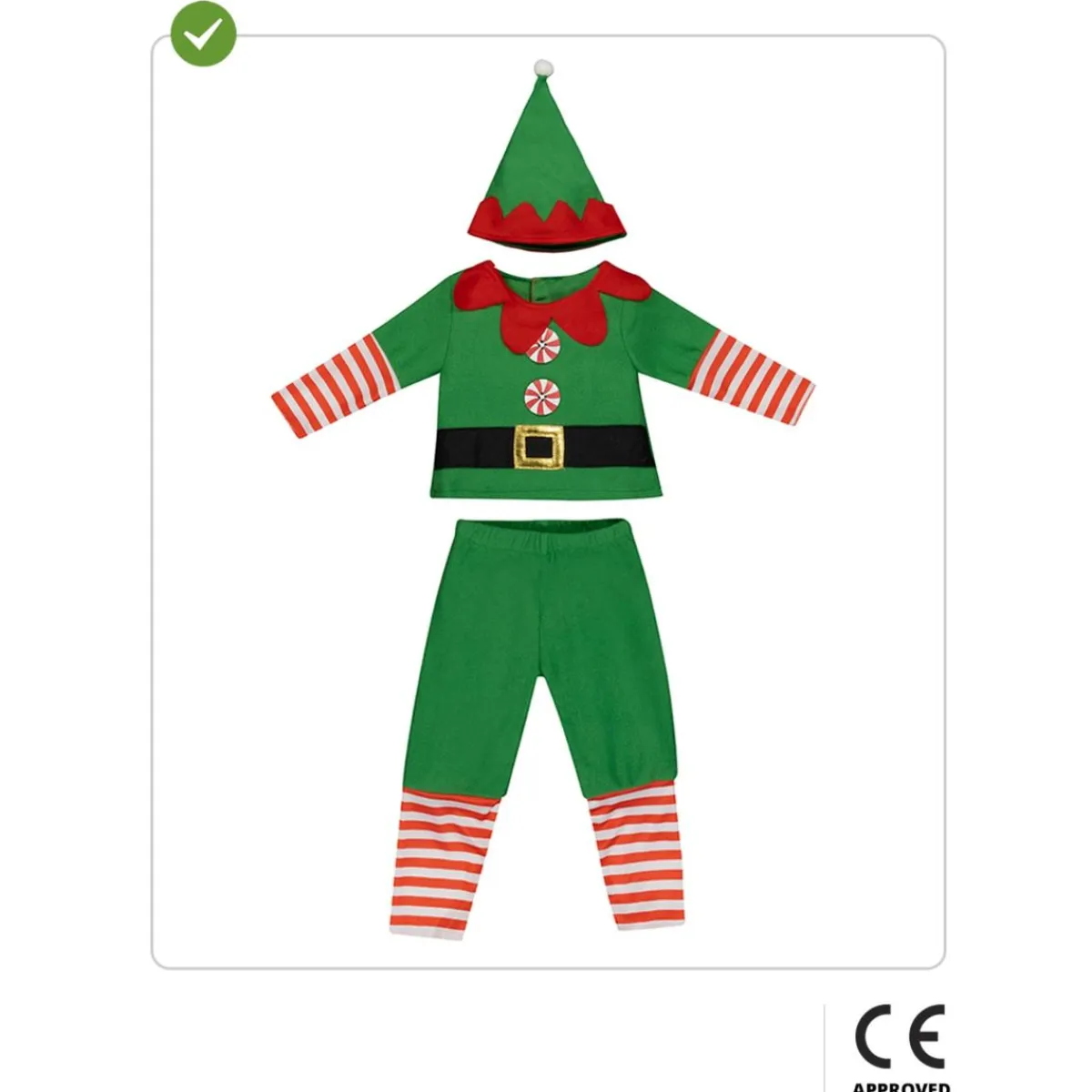 Clearance Disfraz de elfo navideño bebé 6-12 meses Halloween