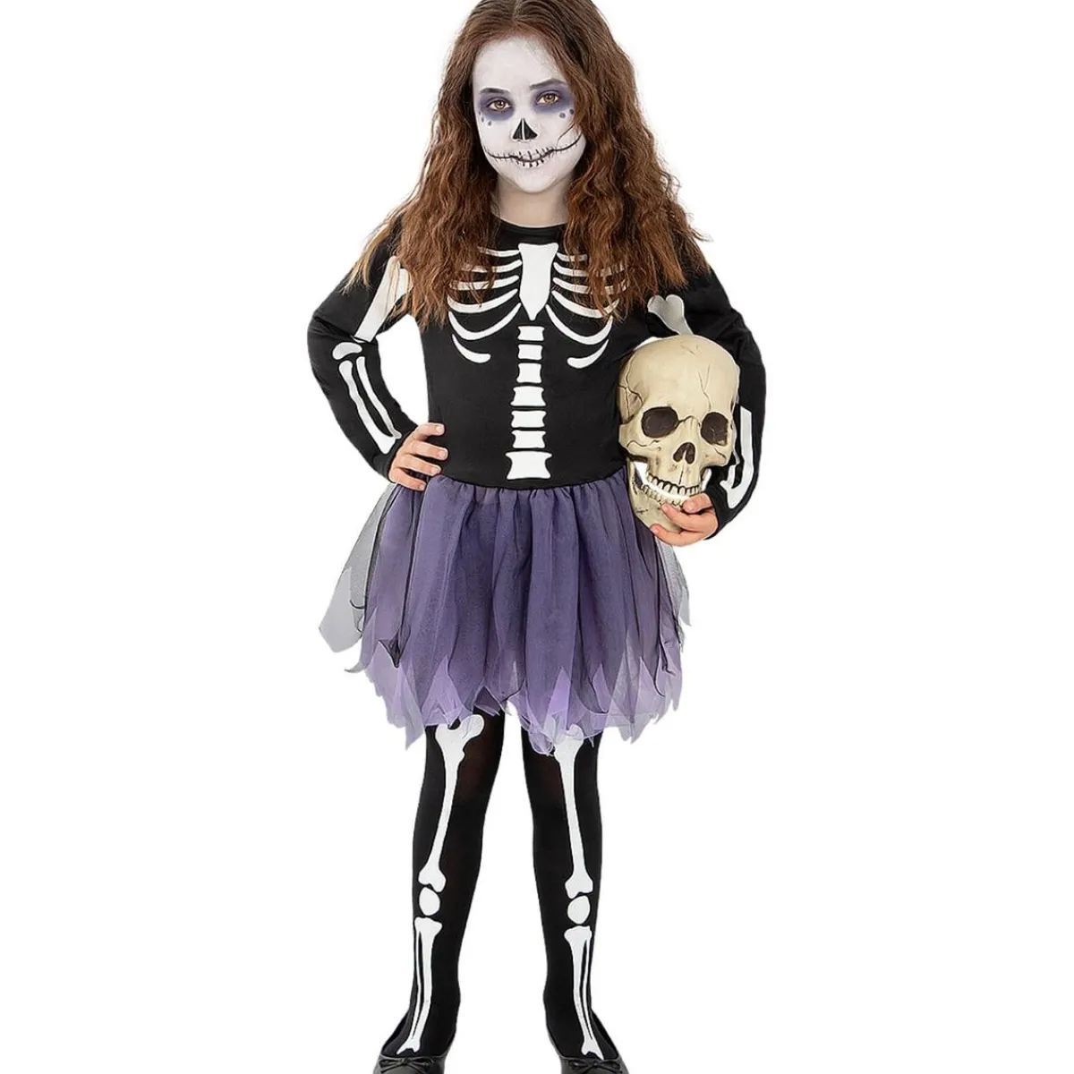Hot Disfraz de esqueleto niña 10-12 años Disfraces|Halloween