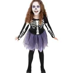 Disfraz de esqueleto niña 3-4 años*Funidelia Online