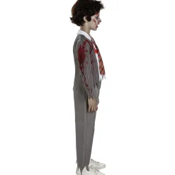 New Disfraz de estudiante zombie niño 10-12 años Disfraces|Halloween