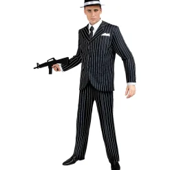 Disfraz de gangster negro años 20 XXL*Funidelia Outlet