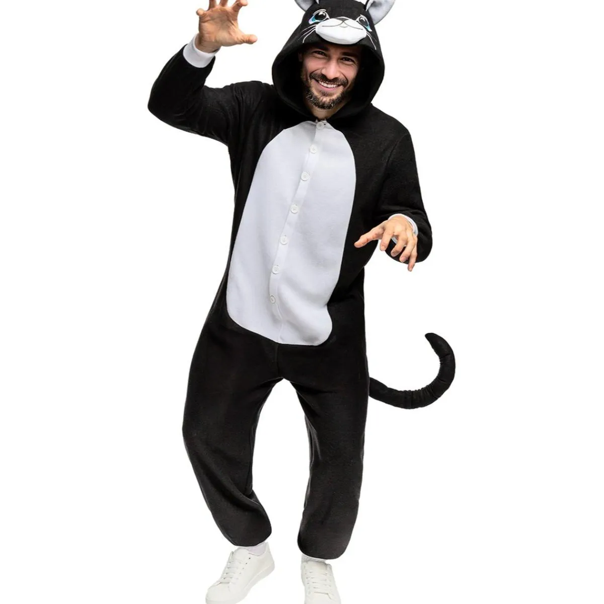 Disfraz de gato onesie para adulto L-XL*Funidelia