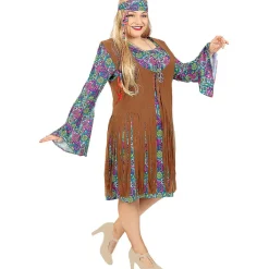 Disfraz de hippie para mujer L*Funidelia New