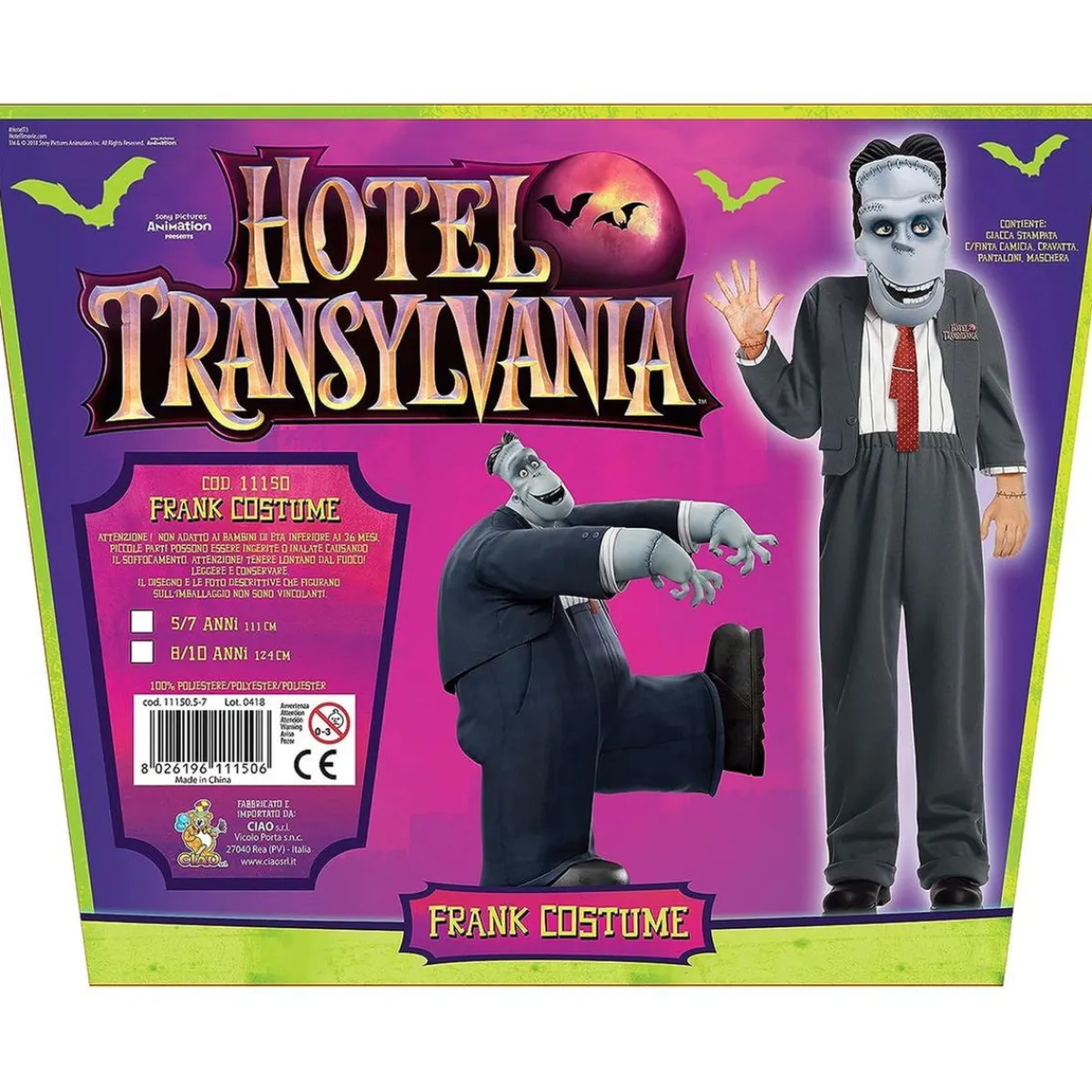Outlet Disfraz de Hotel Transylvania con máscara para niño ㅤ Disfraces|Halloween