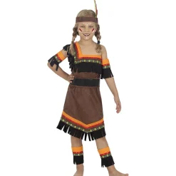 Hot Disfraz de India Deluxe para niña 7-9 años Disfraces|Halloween