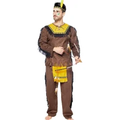 Discount Disfraz de Indio Deluxe para hombre XXL Disfraces|Halloween