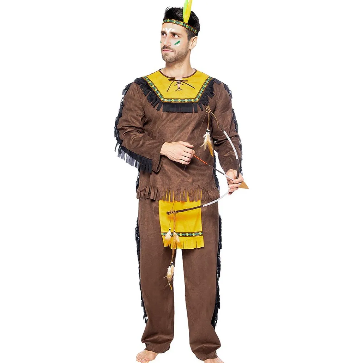 Discount Disfraz de Indio Deluxe para hombre XXL Disfraces|Halloween