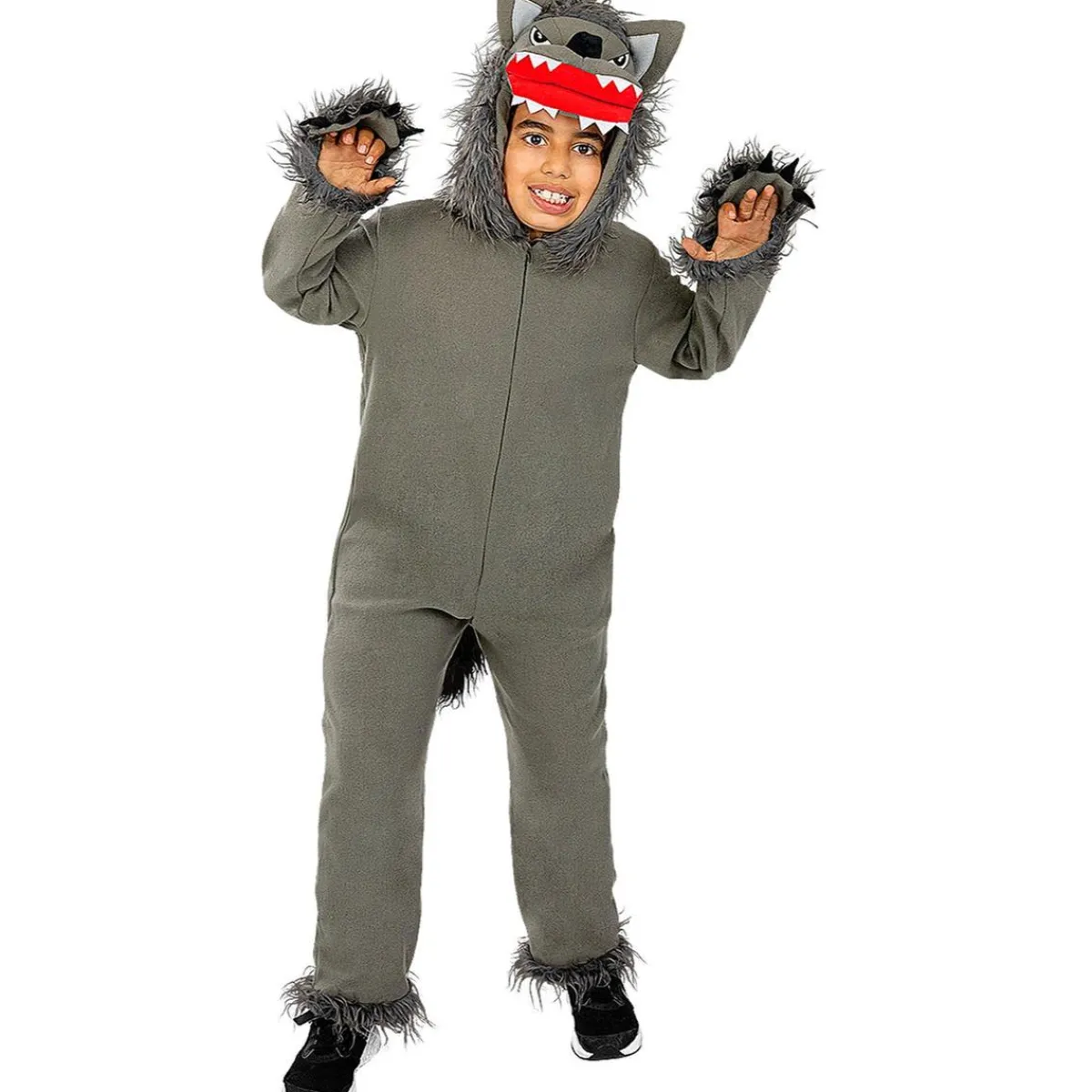 Sale Disfraz de lobo gris para niños 10-12 años Disfraces|Halloween