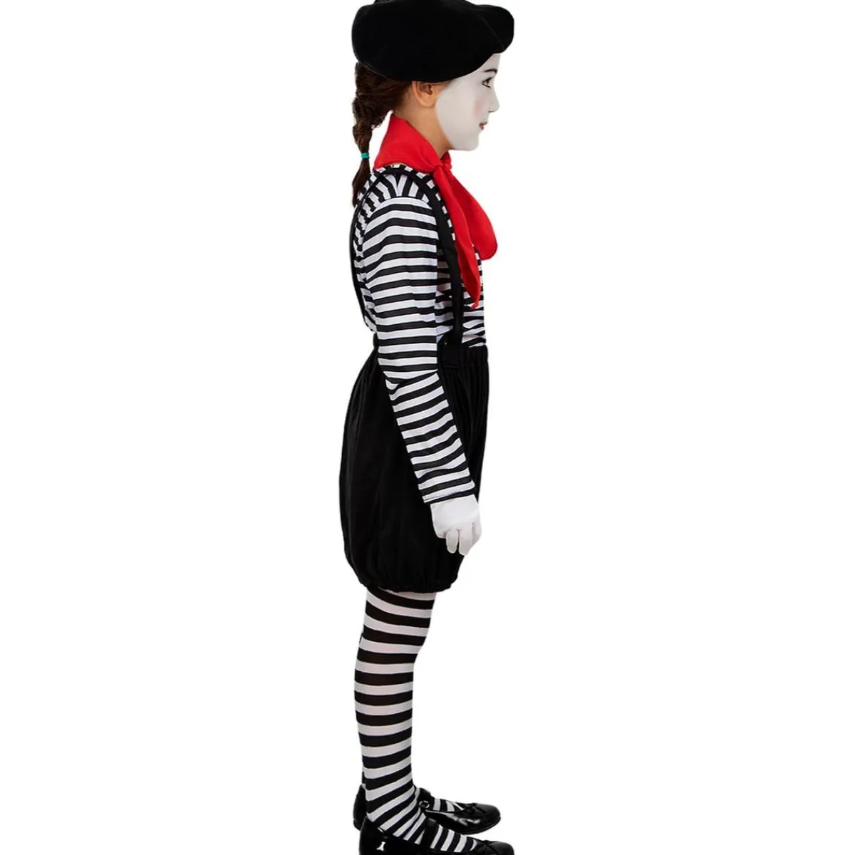 Clearance Disfraz de mimo para niña 5-6 años Halloween|Disfraces