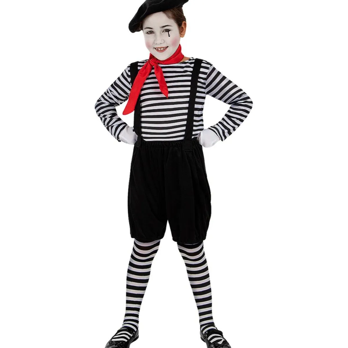Disfraz de mimo para niña 10-12 años*Funidelia Clearance