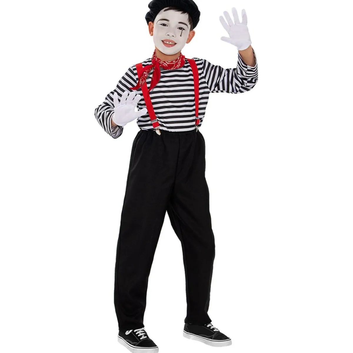 Disfraz de mimo para niño 10-12 años*Funidelia Sale