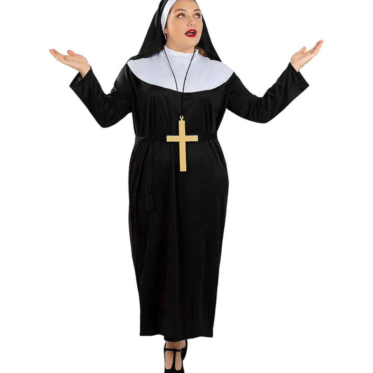 Disfraz de monja XXL*Funidelia New