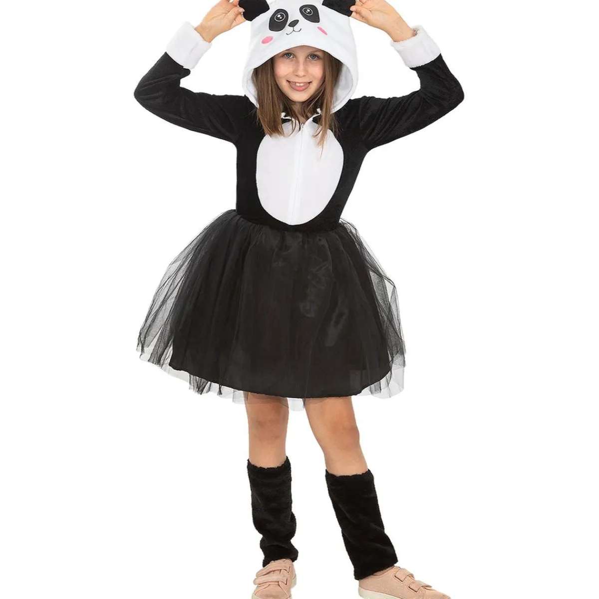 Disfraz de oso panda para niña 10-12 años*Funidelia Best