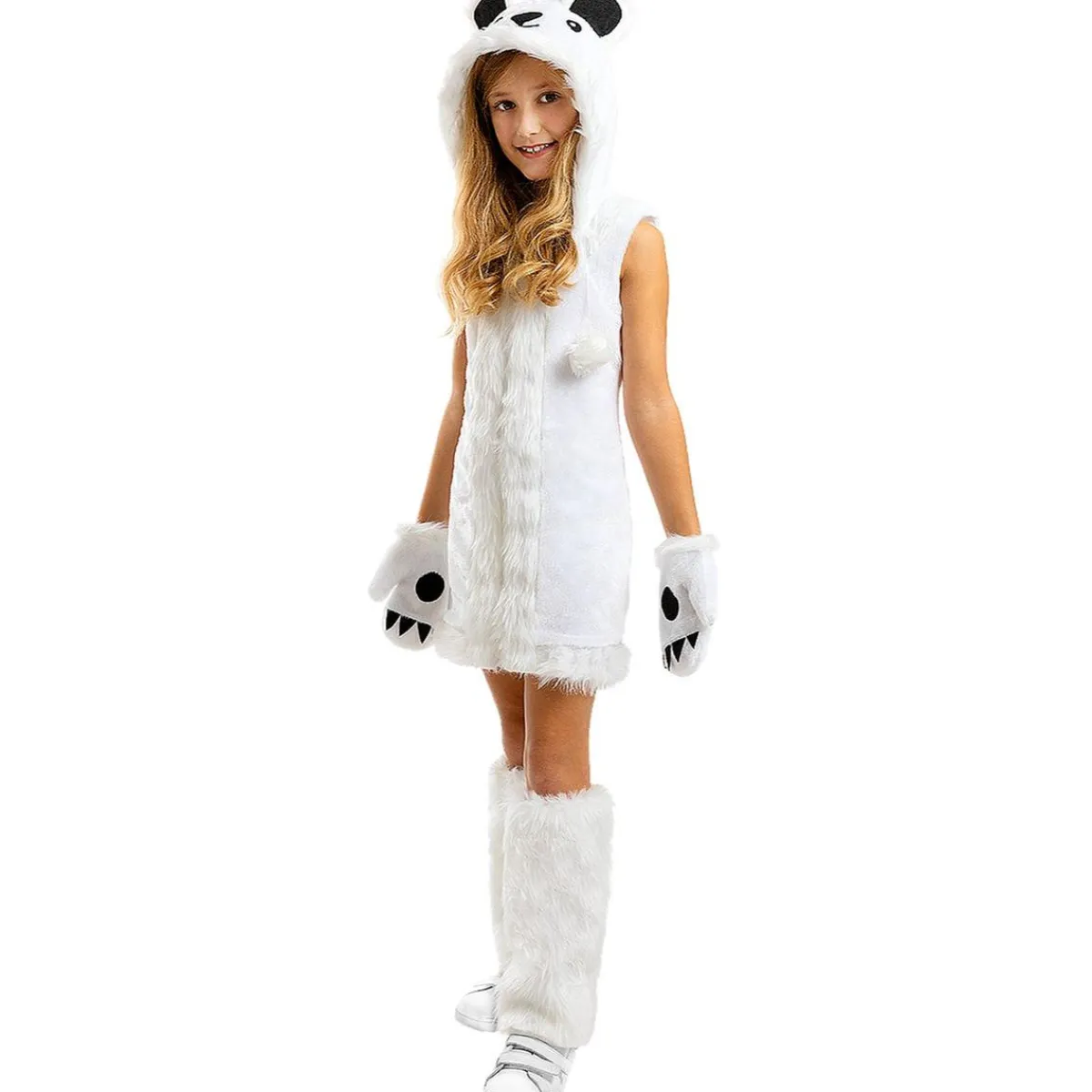 Clearance Disfraz de oso polar para niña 5-6 años Halloween|Disfraces