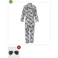 Disfraz de piloto de caza para hombre M-L*Funidelia New