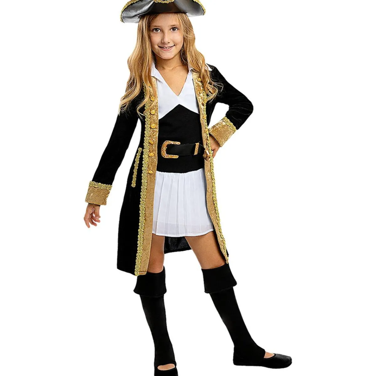 Best Disfraz de pirata deluxe para niña- Colección colonial 5-6 años Disfraces|Halloween